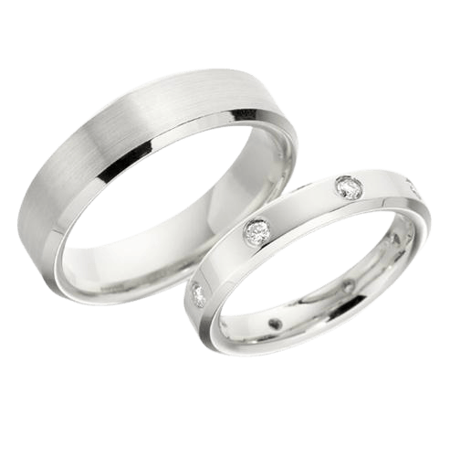 His and Hers Diamond Wedding Rings
