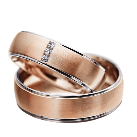 His and Hers Diamond Wedding Rings Set