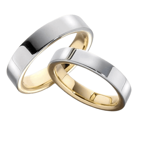 His and Hers Platinum Wedding Bands