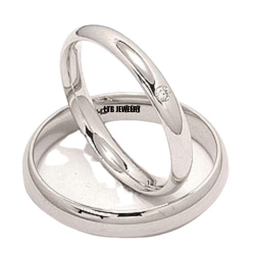 His and Hers Platinum Wedding Rings Set